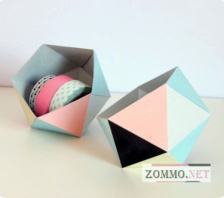 Простая коробочка оригами своими руками