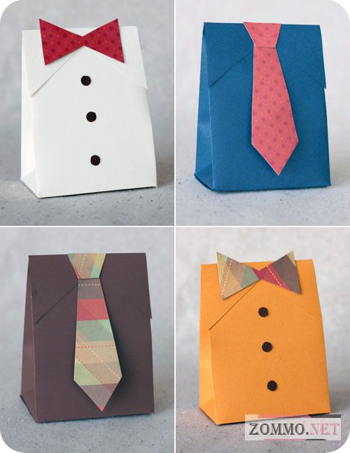 Мужская подарочная упаковка с галстуком и бабочкой
