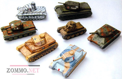 Танки Т-34 и другие(7 видов)