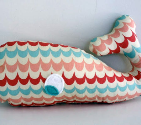 Подушка - игрушка кит своими руками