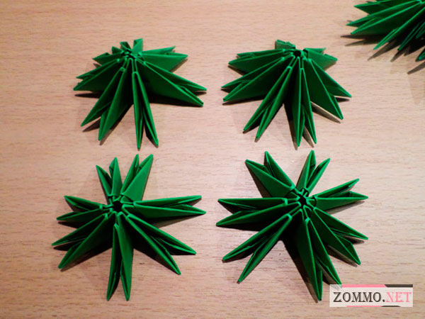 Модульное оригами для елки