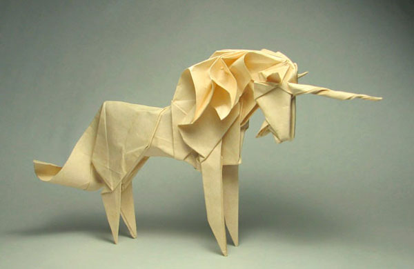 Оригами единорог