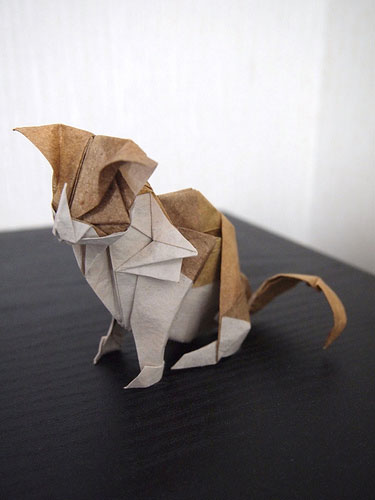 Оригами котейка