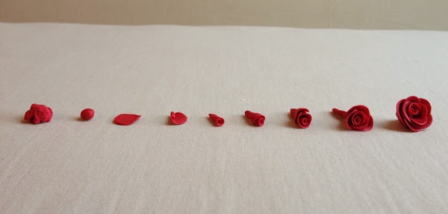 Букет из полимерной глины-как делать розу