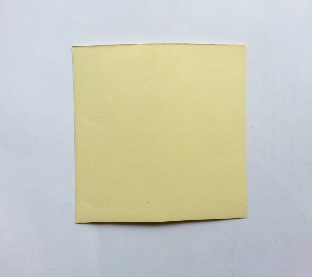 Камелии из бумаги-вырезаем квадрат