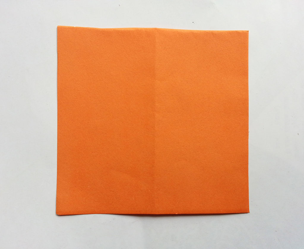 Камелии из бумаги-вырезаем квадрат