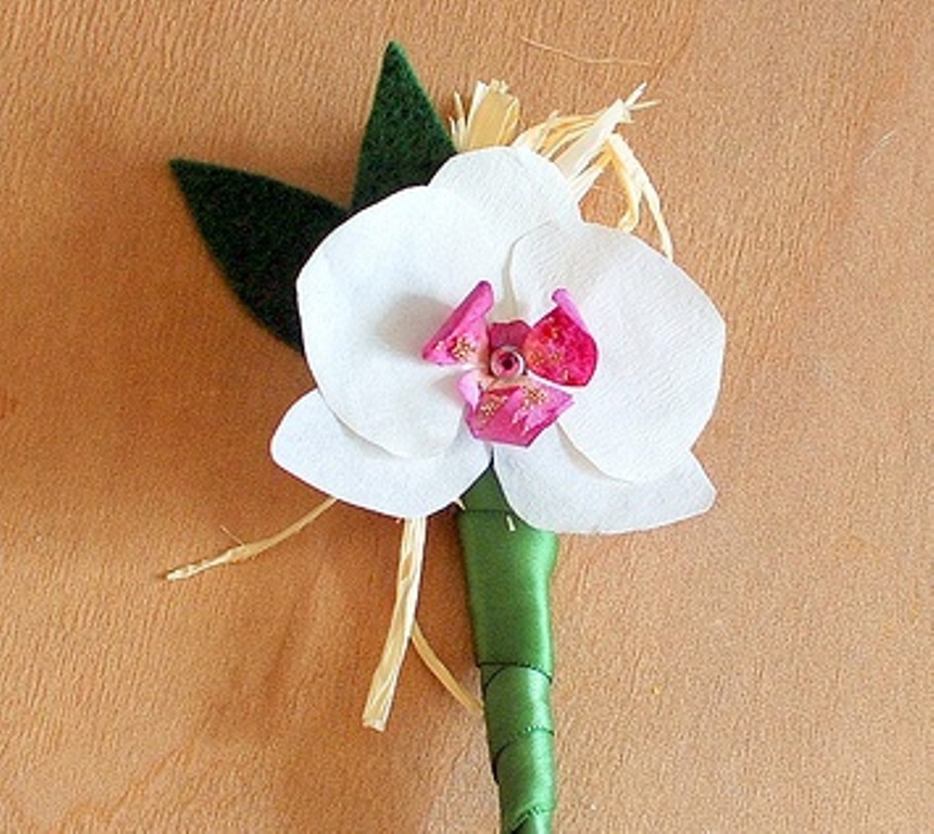 Орхидея из бумаги своими руками: мастер-класс
