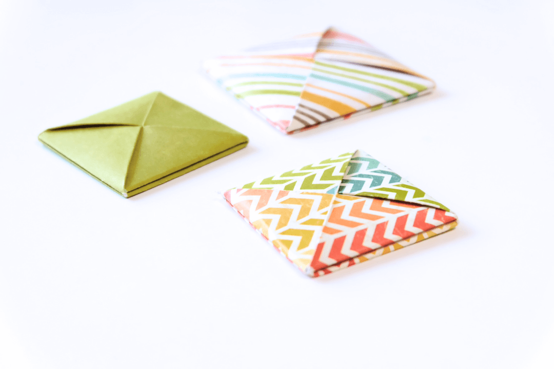 Конверт оригами с двойным дном