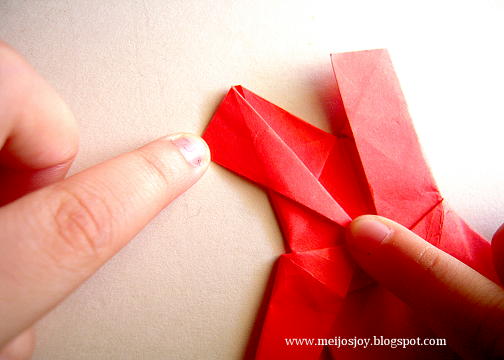 Платье оригами-сформуйте рукав