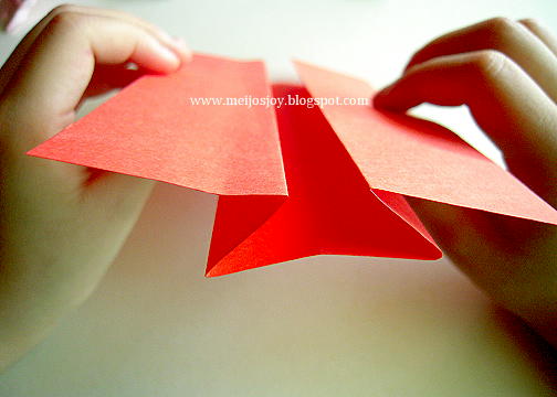 Платье оригами-сформируйте загибы
