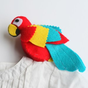 Костюм пирата-прикрепите попугая на плечо