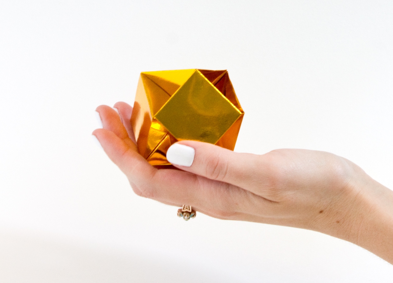 Оригами кристалл из модулей-финальная работа