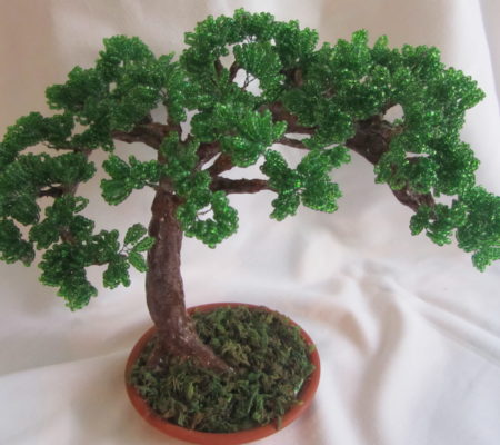 Бисерное дерево: мастер класс елки, дерева бонсай и березы с фото