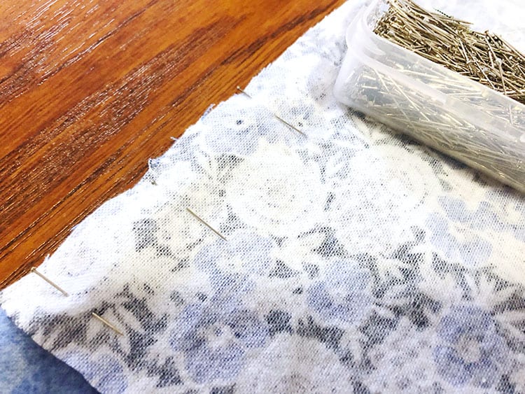 Утяжелённое одеяло - соедините все куски ткани булавками