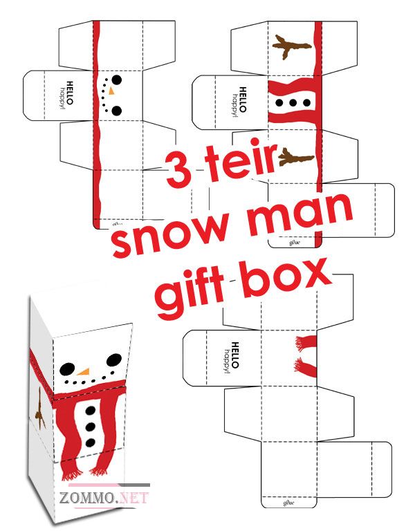 Коробочка новогодний снеговик своими руками