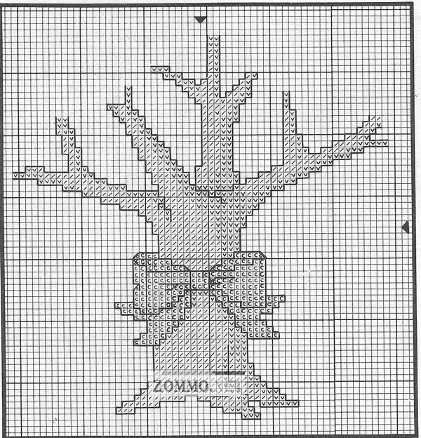 Схема вышивки денежное дерево