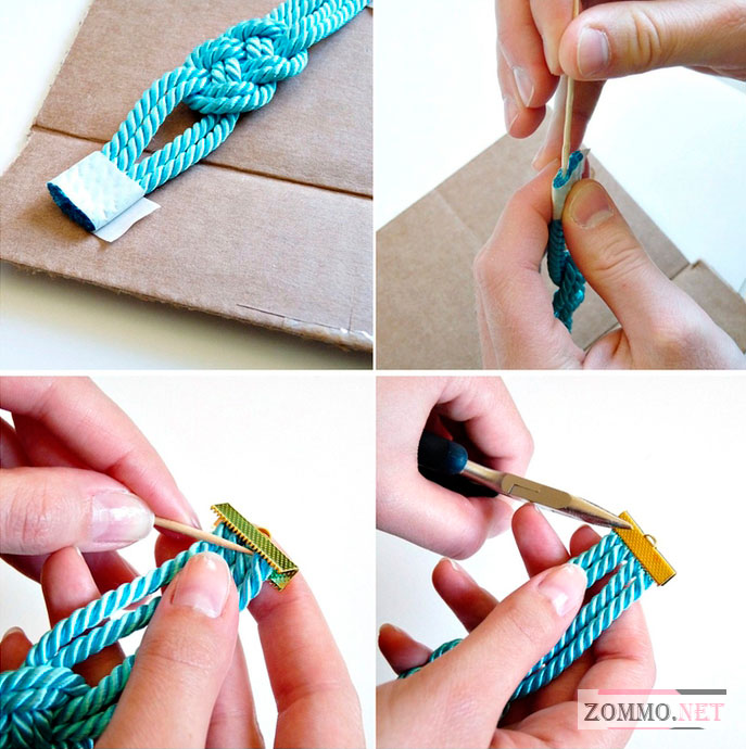 Как сделать браслет из веревки