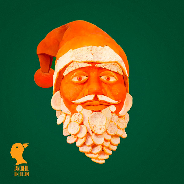 Дед Мороз и шкурок апельсина