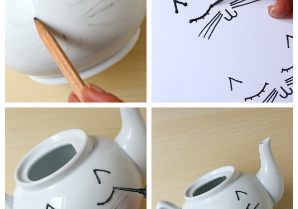 DIY Cat Face Teapot