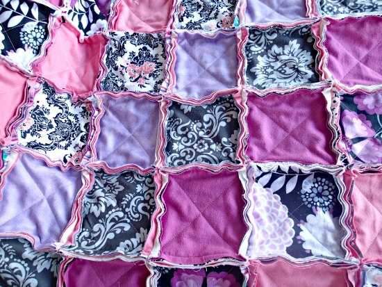 Лоскутное фланелевое одеяло-11