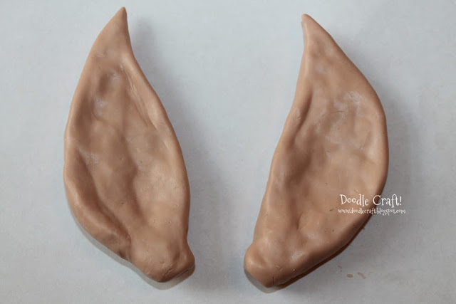 Эльфийские уши из полимерной глины-сформируйте уши