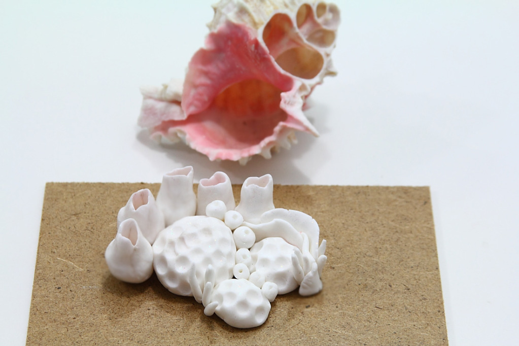 Коралл из полимерной глины-расположите композицию