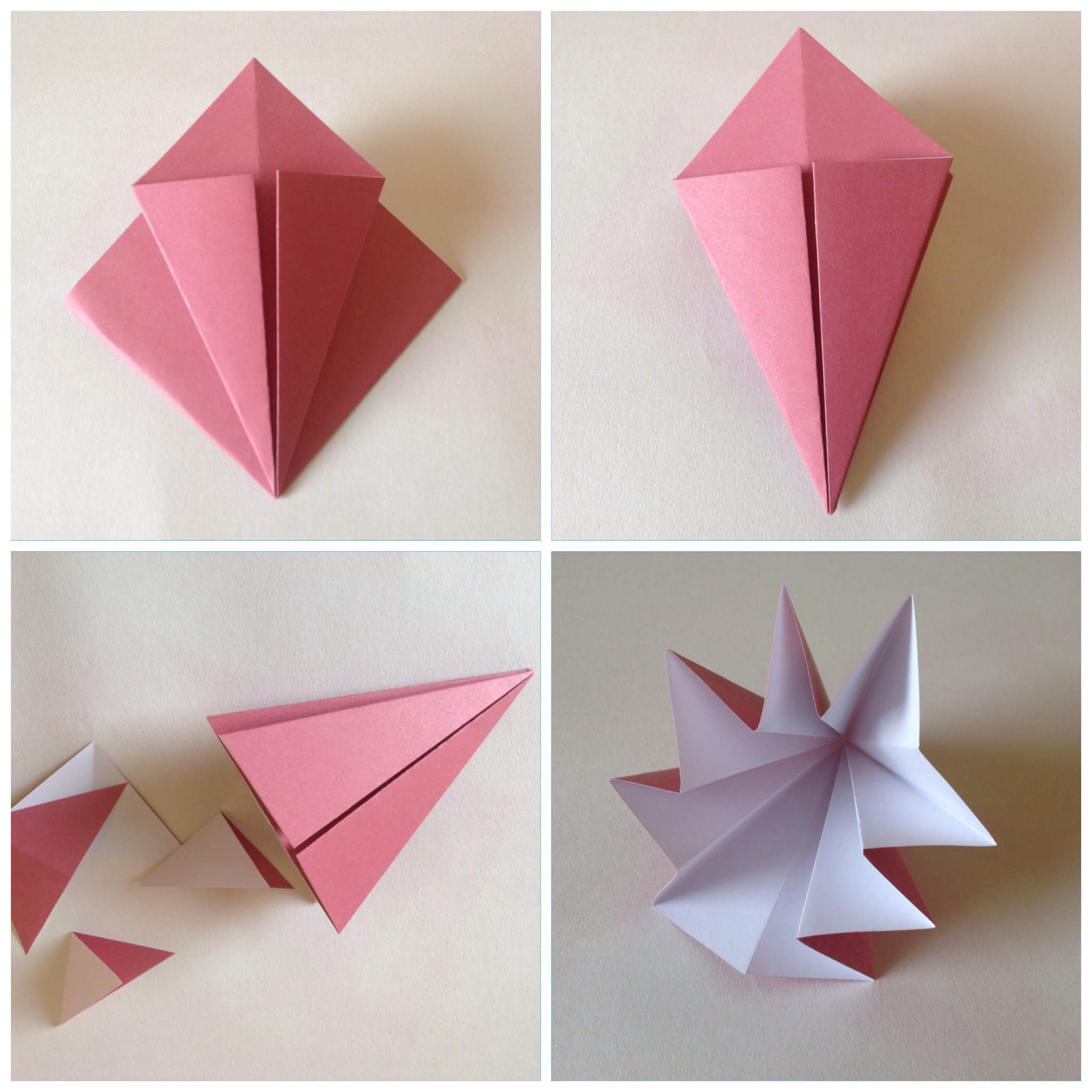 Мобиль оригами-обрежьте нижний край