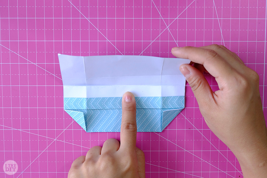 Оригами конверт для денег-раскройте складку