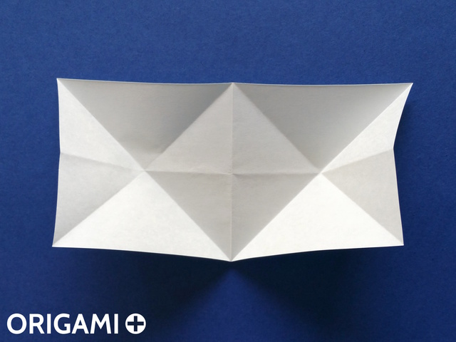 Оригами рибка-разверните складки
