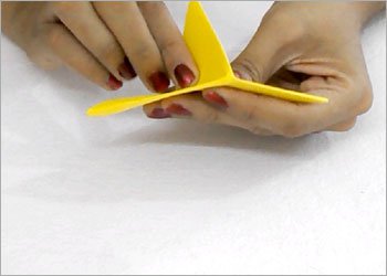 Оригами звезда ниндзя-заверните уголок вниз