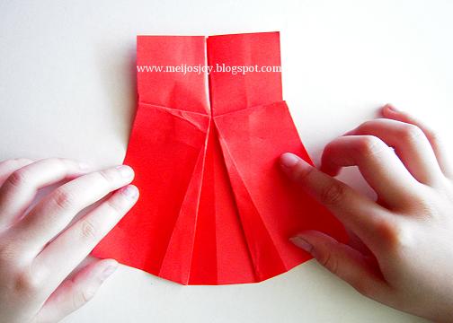 Платье оригами-сформуйте юбку