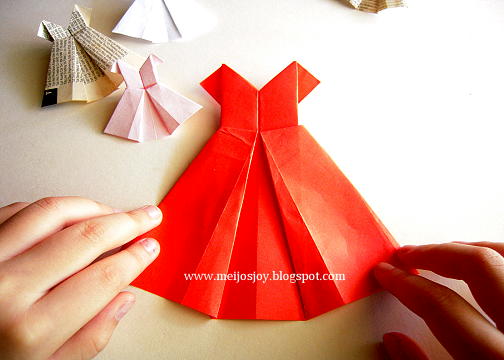Платье оригами своими руками