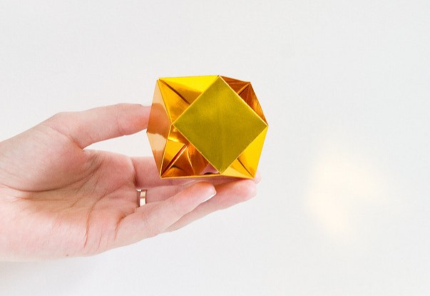Оригами кристалл из модулей своими руками