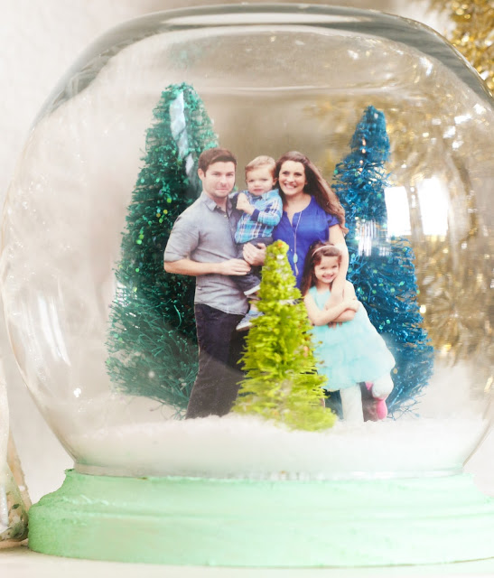 Снежный шар с семейным портретом своими руками