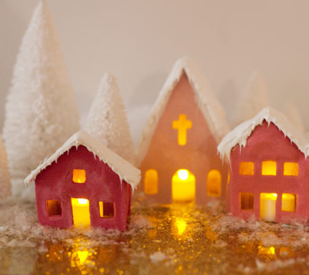 Новогодний пряничный домик из полимерной глины. Мастер-класс с пошаговыми фото