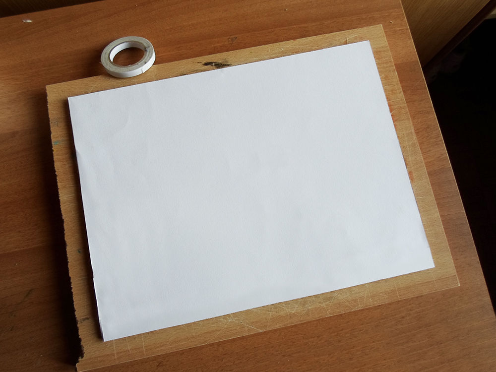 Новогодняя картина из бумаги-закройте картон листом бумаги
