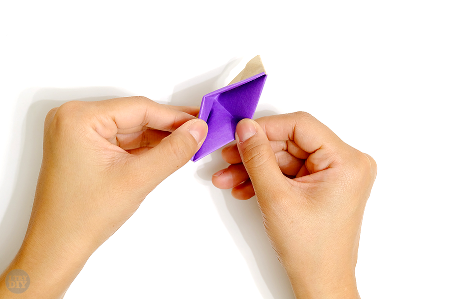 Оригами подставка для яиц-раскройте поделку