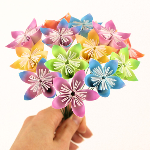 оригами для начинающих цветок ирис, как сделать цветок из бумаги, origami paper flower