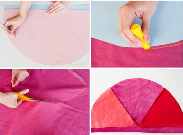 Как сшить декоративную подушку - вырежьте ткань